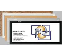 Panoramic Sizes Picture Frames Photo Frames Black White Oak Silver (Black, 36" X 8")