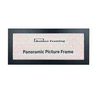 Panoramic Sizes Picture Frames Photo Frames Modern Poster Frame Black White (Black, 20x8 inch)