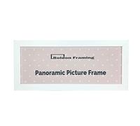 Panoramic Sizes Picture Frames Photo Frames Modern Poster Frame Black White (White, 20x8 inch)