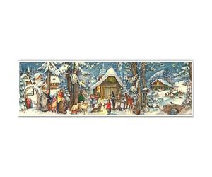 Panoramic Snowscene Richard Sellmer Advent Calendar 200 x 70mm