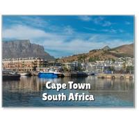 Panoramic View of The Waterfront of Cape Town, South Africa, Fridge Magnet