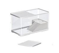 Panoramic View Turtle Aquarium Tank - 4K High-Definition Clarity with Basking Area & Easy Drain Cleaning System(S)