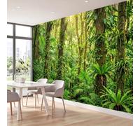 Panoramic Wallpaper - Natural Woodland Wall Murals for Living Room