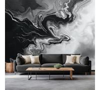 Panoramic Wallpaper Wall Mural Abstract Water Ripple, Liquid Marble Pattern Non-Woven Fleece Wallpaper Poster W350 x H256 cm for Bedroom Living Room Home Wall Decoration