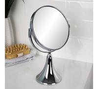 Showerdrape Panos 3X Magnifying Chrome Round Vanity Mirror In Silver Silver One Size