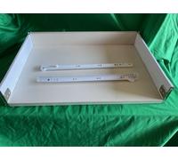 Panotrade Kitchen Drawer Boxes - for 18mm Base Cabinets - Multiple Widths & Colours to Choose from - All 400mm Deep. Not Soft-Closing (Cream, 300mm)