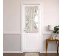 PANOVOUS French Door Curtains Room Darkening Patio Door Thermal Curtain Panels Side Lights Door Panels 25x40 Inch Cream 1 Panel Curtains
