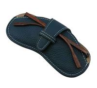 PanPacSight Glasses Case, Real Genuine Leather Sunglasses Case for Women Men, Soft Silm Women's Sun Glasses Case for Reading Travel, Ladies Fashion Flat Slimline Thin Small Spectacle Bag Pouch Cover