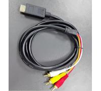 PANPEO HDMI to RCA Converter Cable (with Chip) - 1080P HD HDMI to Composite Video + Audio Output 5ft (1.5m) - for Older TVs/Projectors/DVD Players/PCs/Laptops