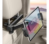PANPHEN Car Tablet Headrest Holder-Stretchable Mount Backseat Fit iPad Car Mount Holder Super Stable Car Tablet iPad Holder Back Seat for Kids Fit Thick Case Road Trip Essentials Fit 4-12.9" Devices