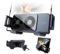 PANPHEN wireless Car Charger For Samsung Z Fold 5 Z Flip 5,For iPhone,For Google Pixel 8 Pro,7.5-15W Fast Charging,Auto Clamping & Rotate Sensors