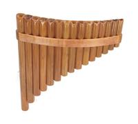 Panpipe Pan Flute, 15 Pipes G Key Pan Flute Woodwind Bamboo Panpipe for Music Practice (Right Hand