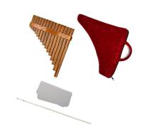 Panpipes 15 Pipes 1Set Pan Pipe Flute Woodwind G Key Instrument For Beginner(L)