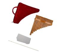 Panpipes 15 Pipes 1Set Pan Pipe Flute Woodwind G Key Instrument For Beginner(R)
