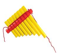Panpipes Beginners ABS Plastic Panflute DIY Panflute Music Pan Flute 8 Panpipes Musical Instruments(Yellow,Final)