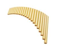 Panpipes Handmade ABS Plastic G Key Panflute Woodwind Musical Instruments Golden(Left)