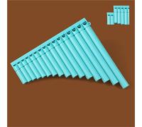 Panpipes Pan Flute Instrument 16 Tubes 18 Tubes For Beginners To Enter The Professional Performance C Pan Flute(D,18)
