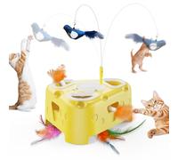 PANRIO 3-in-1 Automatic Cheese Mold Interactive Cat Toy