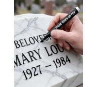 Panruia Golden Tombstone Marker Pen For Restoring Faded Grave Inscriptions, Waterproof Paint Pens For Stone Tombstone Repair, Quick Drying And Fade For Tombstone Lettering Coloring Marker Pen (Black)