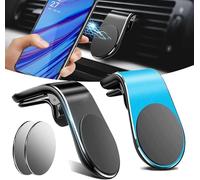 Panruia Phone Holder, 2026 Mobile Phone Navigation Magnetic Bracket, L Type 360° Rotatable Car Phone Mount, For Car Vent, For Any SmartPhone (2Pcs,A)