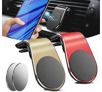 Panruia Phone Holder, 2026 Mobile Phone Navigation Magnetic Bracket, L Type 360° Rotatable Car Phone Mount, For Car Vent, For Any SmartPhone (2Pcs,C)