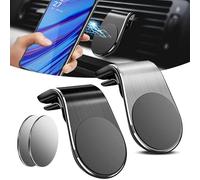 Panruia Phone Holder, 2026 Mobile Phone Navigation Magnetic Bracket, L Type 360° Rotatable Car Phone Mount, N52 Strong Magnet Magnetic PhoneHolder For Car Vent, For Any SmartPhone (2Pcs,D)
