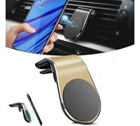 Panruia Phone Holder, 2026 Mobile Phone Navigation Magnetic Bracket, L Type 360° Rotatable Car Phone Mount, N52 Strong Magnet Magnetic PhoneHolder For Car Vent, For Any SmartPhone (Gold)