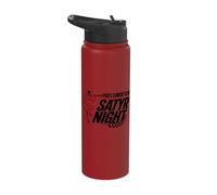 Pan's Comedy Club Satyr Night Funny Greek Mythology Stainless Steel Insulated Water Bottle