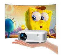PANSEBA Mini Projector with Tripod, Upgraded 1080P HD Portable Movie Projector with Bluetooth, Compatible with Smartphone/Laptop/TV Stick/HDMI/USB