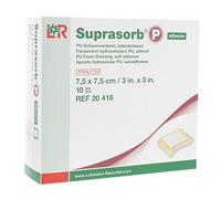 Pansements hydrocellulaires Suprasorb P Lohmann Rauscher boîte de 10-7.5 cm x 7.5 cm