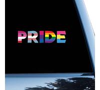 Pansexual Bisexual Transgender Lesbian Pride Sticker, Pride Parade LGBT Vinly Decal for Cars Laptops, Windows, Walls, Fridge, Toilet And More,6 inch