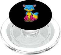 Pansexual Fox Cute Rainbow Pansexual Pride Fox PopSockets PopGrip for MagSafe