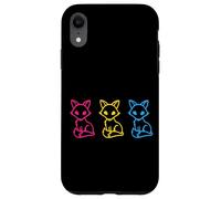 Pansexual Foxes Pastel Pride Cute LGBTQ Symbol Case for iPhone XR