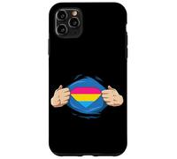 Pansexual Hero LGBTQ Pride Superhero Chest Emblem Case for iPhone 11 Pro Max