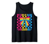 Pansexual Pan Pride Flag LGBTQ Not Good at Making Decisions Tank Top