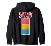 Pansexual Pride Color Paint Swatch Design Zip Hoodie