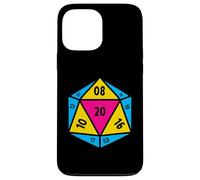 Pansexual Pride Flag D20 Dice Polysexual LGBT Gender Queer Case for iPhone 13 Pro Max