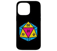 Pansexual Pride Flag D20 Dice Polysexual LGBT Gender Queer Case for iPhone 14 Pro Max