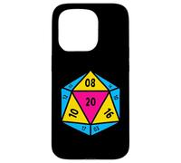 Pansexual Pride Flag D20 Dice Polysexual LGBT Gender Queer Case for iPhone 15 Pro
