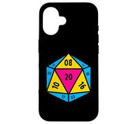 Pansexual Pride Flag D20 Dice Polysexual LGBT Gender Queer Case for iPhone 16