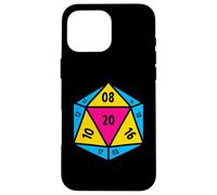 Pansexual Pride Flag D20 Dice Polysexual LGBT Gender Queer Case for iPhone 16 Pro Max