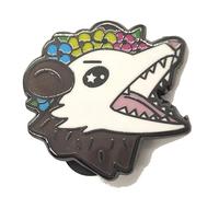 Pansexual Pride Possum Enamel Pin Trash Panda Opossum in Pam LGBT+ Flag Colors, S, enamel