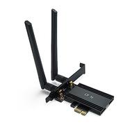 PANSHI WiFi 6E Card, AX210 PCIe Network Adapter for PC Gaming, Bluetooth 5.2, Tri-Band (802.11ax) 5400Mbps 6GHz Wireless LAN Cards with MU-MIMO, OFDMA, Support Windows 10/11 (64-bit)