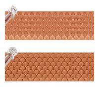 PANSHIYON Leather Stamps,2 Pack Professional Leather Border Stamping Tools for Craft Working(E803+BK113)