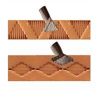 PANSHIYON Leather Stamps,Professional Leather Border Stamping Tools for Craft Working(B962+F926D)