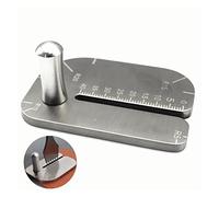 PANSHIYON Leather Stitching Punch Aid Plate,Stainless Steel Leather Stitching Punch Aid Pulling Plate, Diamond Lacing Chisel or Pricking Iron Aid Mate for Craft Working