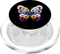Pansies Butterfly Flower Pansy Gardening Floral PopSockets PopGrip for MagSafe