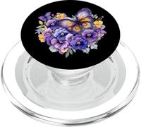 Pansies Butterfly Flower Pansy Gardening Floral PopSockets PopGrip for MagSafe