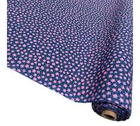 Pansies Poly Cotton Fabric 3 Colours Sold by The Metre 45 Wide 1 Metre Pansies Navy