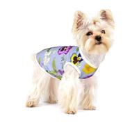 Pansy Flowers,Cotton Sleeveless Pet T-Shirt Soft Stretchy Puppy Breathable Vest,M